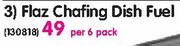 Flaz Chafing Dish Fuel-Per 6 Pack