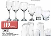 Libbey Arbor Red Wine, White Wine, Flute Or Belgian Beer Glass-Per 6 Pack