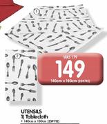 Utensils Tablecloth-140cm x 180cm Each
