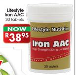 Lifestyle Iron AAC-30 Tablets
