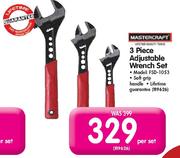 Mastercraft 3 Piece Adjustable Wrench Set (FSD 1053)-Per Set