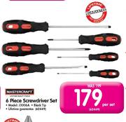 Mastercraft 6 Piece Screwdriver Set (J3006A)-Per Set
