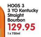 Hogs 3 YO Kentucky Straight Bourbon-750ml