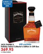 Jack Daniel's Holiday Select Collector's Edition In Gift Box-1x750ml