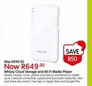 Whizzy Cloud Storage And Wi-Fi Media Player