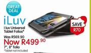 I Luv Universal Tablet 7", 8" Folio