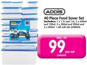Addis 40 Piece Food Saver Set-Per Set
