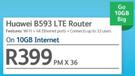 Huawei B593 LTE Router On 10GB Internet