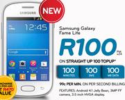 Samsung Galaxy Fame Lite-On Straight Up 100 TopUp