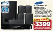 Samsung 5.1 Channel 3D Blu-Ray Home Theatre System HT-F5500K