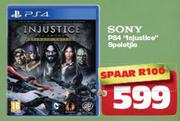 Sony PS4 "Injustice" Speletjle