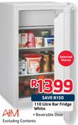 Aim 110L Bar Fridge White