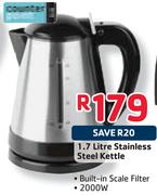 Counter Point 1.7L Stainless Steel Kettle