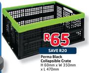 Perma Black Collapsible Crate-H 60mm x W 350mm x L 470mm