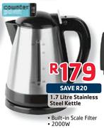 1.7 Litre Stainless Steel Kettle-2000W