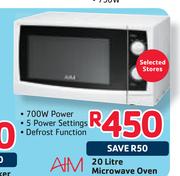20 Litre Microwave Oven