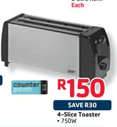4-Slice Toaster-750W