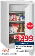 AIM 110L Bar Fridge White