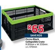 Perma Black Collapsible Crate(H)60mmx(W)350mmx(L)470mm