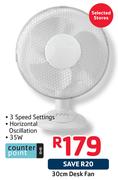 Counter Point 30cm Desk Fan