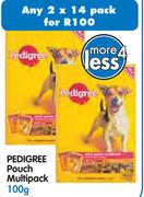 Pedigree Pouch Multipack 2x14 Pack-100G