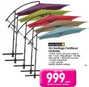 Terrace Leisure 3m Santiago Cantilever Umbrella-Each