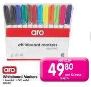 Aro Whiteboard Markers-Per 12 Pack