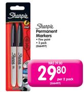 Sharpie Permanent Markers-Per 2 Pack