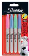 Sharpie Permanent Markers Fine Pastal Colours-Per 4 Pack
