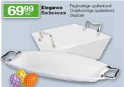 Elegance Bedienware (Reghoekige Opdienbord,Ovaalvormige Opdienbord,Slaaibak) Elk