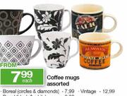 Coffee Mugs Vintage Each