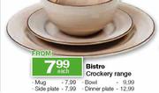 Bistro Crockery Dinner Plate Each