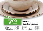 Bistro Crockery Side Plate Each