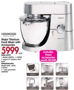 Kenwood Major Titanium Food Mixer With Accessories KM023