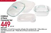 Corelle 6 Piece Casserole Set-Per Set