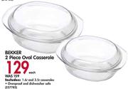 Bekker 2 Piece Oval Casserole-Each