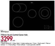 Whirlpool 770mm Touch Control Ceran Hob AKT836/LX