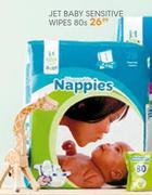 Jet Baby Sensitive Wipes-80's