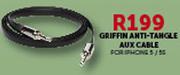 Griffin Anti-Tangle AUX Cable For iPhone 5/5S