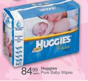 Huggies Pure Baby Wipes-4x64's
