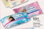 Cherubs Baby Wipes Assorted-72/80's Per Pack