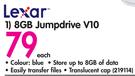 Lexar 8GB Jumpdrive V10