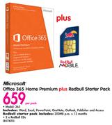 Microsoft Office 365 Home Premium Plus Redbull Starter Pack
