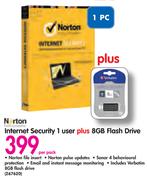 Internet Security 1 User Plus 8GB Flash Drive
