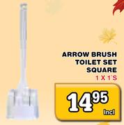 Arrow Brush Toilet Set Square-1X1's
