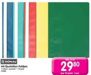 Donau A4 Quotation Folders-10's pack
