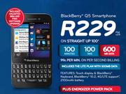 Blackberry Q5 Smartphone-On Straight Up 100