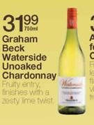 Graham Beck Waterside Unoaked Chardonnay-750ml 