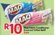 Maq Fabric Conditioner Assorted Refill-500ml Each