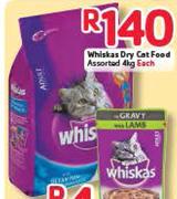 Whiskas Dry Cat Food 4Kg